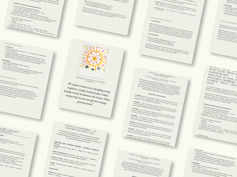 Matryca Czasu Osobisty Nawigator na 365 dni